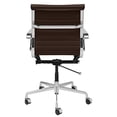 thumbnail image 3 of SOHO II Ribbed Management Office Chair (Dark Brown), 3 of 5