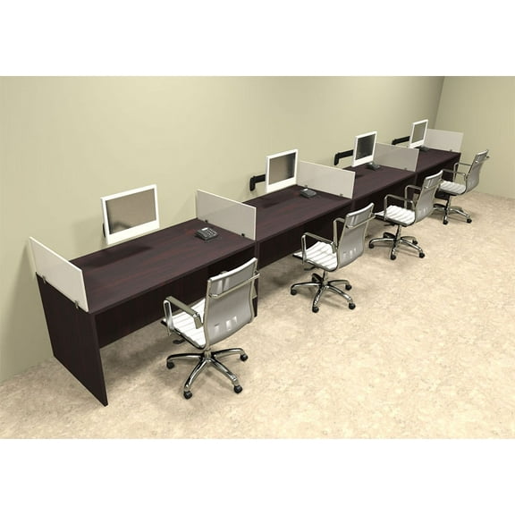 Four Person Divider Modern Office Workstation Desk Set, #OT-SUL-SP11