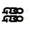 thumbnail image 1 of Cool Acrylic Large OMG Letters Dangle Drop Earring Accesorio - Negro Yinane Pendiente colgante, 1 of 6