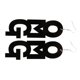 thumbnail image 1 of Cool acrílico grande OMG letras colgante gota pendiente Hip Hop accesorio-blanco/negro Zulema Pendiente colgante, 1 of 6
