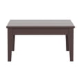 thumbnail image 5 of WestinTrends Ashore Outdoor Coffee Table, 32 Inch All Weather Poly Lumber Adirondack Patio Coffee Table Square Low Table, Dark Brown, 5 of 5