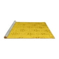 thumbnail image 2 of Ahgly Company Machine Washable Indoor Rectangle Abstract Yellow Modern Area Rugs, 5' x 7', 2 of 4