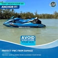 thumbnail image 2 of WavesRx AnchorMate Flat Bungee Line | Safely Anchor Your Jet Ski or PWC Near Beach or Sandbar | Stretches from 7' to 14' to Absorb Wake and Surf | Marine Grade Snap Hook and Bag Included, 2 of 6