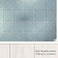 thumbnail image 5 of Paquete De 24 Azulejos De Papel Tapiz De 8 X 8 "Para Protector Contra Salpicaduras De Cocina En Diseño De Hojas Verde Azulado Y Plateado. Protector Contra Salpicaduras De Azulejos De Papel Para Despeg, 5 of 5