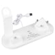 thumbnail image 1 of Cargador inalámbrico multifuncional blanco de 15 W con múltiples posiciones de carga, estación de carga rápida 3 en 1 para teléfono celular, auriculares, reloj, 1 of 12
