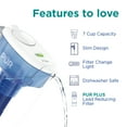 thumbnail image 4 of PUR PLUS 7 Cup Pitcher Filtration System, PPT711W, White/Blue, 4 of 12