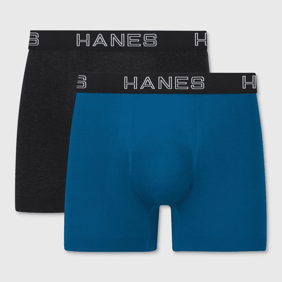 Hanes Premium Men's Seamless Trunks 2pk - (Heathered Gray, Small)