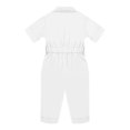 thumbnail image 4 of SiiRoh Infant Trailblazer Outfit Jungle Explorer Suit Zookeeper Jumpsuit Carnival Button Down Turndown Collar Overalls Ivory 9-12 Months, 4 of 5