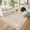 Camel, variant on Garvee 8'x10' Scalloped Area Rug Modern Solid Rug, Washable Rug Soft Low Pile Carpet with Non Slip Backing for Living Room Bedroom Home Decor, Beige