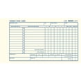 thumbnail image 1 of Time Card Rediform Weekly 100 tarjetas por bloc, 10,8 x 17,8 cm, 1 of 1