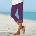 thumbnail image 2 of QHFBli Moisture Wicking Leggings Lightweight Everyday Capri Pants for Women Casual Summer Wear Comfort Fit Versatile Styling Easy Care, 2 of 4