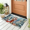 thumbnail image 3 of Merry Christmas Yorkshire Terrier Enjoys Woofmas Winter Xmas Holiday Doormat Yorkie Dog Lover Gifts Indoor Outdoor Welcome Mat - 02022, 3 of 5