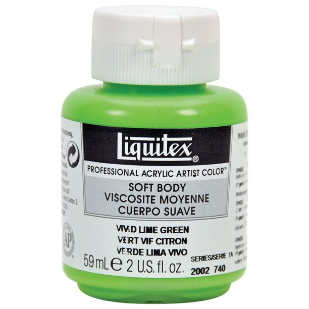 Liquitex Soft Body Professional Acrylic Color 2 oz. Jar Vivid Lime