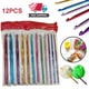 thumbnail image 3 of 12 Uds. Ganchos de ganchillo de aluminio multicolores agujas de tejer de hilo de 2mm a 8mm, 3 of 5