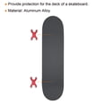 thumbnail image 4 of Unique Bargains Joint de Planche à Roulettes Protecteur de Pont Longboard Anti-Fuite Matériel Protecteur Rouge Forme H, 4 of 5