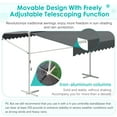 thumbnail image 2 of AECOJOY 13x10 ft. Free Standing Retractable Awning - Dual Side Patio Awnings Manual Sun Shade - Dark Grey, 2 of 9