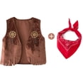 thumbnail image 6 of Tiijoy Boys Cowboy Dress Up Stage Performance Outfits Cowboy Vest & Hat, Sizes 3-4, 6 of 6