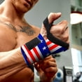 thumbnail image 4 of Professional Wrist Wraps & Straps for Gym & Weightlifting (12 inch) - Weight Lifting Wrist Wraps & Gym Wrist Straps Support for Optimal Powerlifting Performance For Women & Men - Flag, 4 of 7