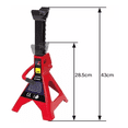 thumbnail image 4 of 2 Piezas Torres Para Auto Torre Automotrices De 3 Toneladas rojo, 4 of 5