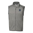 thumbnail image 2 of Men's Cutter & Buck Heather Gray George Washington University Big & Tall Mainsail Sweater-Knit Full-Zip Vest, 2 of 3