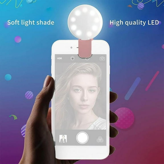 FurNest Universal Clip On LED Light Selfie LED Light Mobile Selfie Light Phone