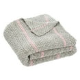 thumbnail image 2 of SAFAVIEH Cassian 50" x 60" Stripes Throw, Grey/Pink, 2 of 3