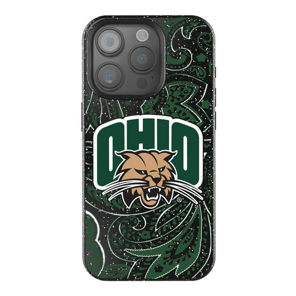 Keyscaper Ohio Bobcats Paisley Bling iPhone Case