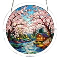 thumbnail image 1 of Tong Acrylic Puzzle Style Colored Glass Style Hanging Featuring Unique Irregular Shapes As Home Art Which Can Be Installed On Windows, 1 of 5