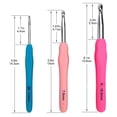 thumbnail image 4 of 14 Sizes Crochet Hooks Set,2.25mm(B)-10mm(N) Ergonomic Crochet Hooks with Case for Arthritic Hands,Extra Long Crochet Needles Zhivalor Manualidades para Niños, 4 of 8