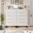 thumbnail image 4 of 5 Dresser for Bedroom,Chest of Drawers Closet Organizers and Storage Clothes,Freestanding Vertical Drawer Dresser with Storage,Wooden Closet Dresser Storage Dresser Chest for Living Room,Hallway, 4 of 8