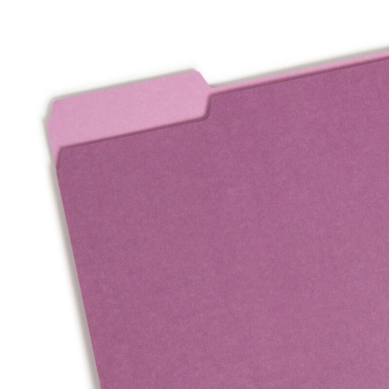 Jewel Tone File Folders 25 Count Letter Size Tabbed Organizers Documents Paper