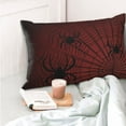 thumbnail image 4 of Kdxio Cotton Pillow Cases 14"x20" Pillowcases,Soft and Breathable Bedroom Pillow Cases-Spiders On A Web-No Pillow Core, 4 of 5