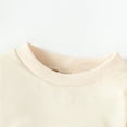 thumbnail image 4 of Newborn Baby Girls Clothes Baby Girls One-piece Romper Bodysuit 0-3 Months Girls Long Sleeve Round Neckline Solid Color Romper Bodysuit Apricot, 4 of 7