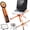 Orange, variant on Magnetic Foldable Laptop Stand, 3-in-1 Adjustable Aluminum Riser with Phone & Tablet Holder, 8-Level Portable Stand for Desk Home Office Travel