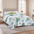 thumbnail image 2 of Regency Heights Twin/Twin XL Comforter Sets, 3-Piece Floral Bedding Sets for All Season, Sage Green Stripped Comforter Set with Dec Pillow, 2 of 9