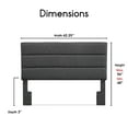 thumbnail image 2 of Serta Palisades Tufted Upholstered Queen Size Adjustable Headboard, Charcoal Gray, 2 of 14
