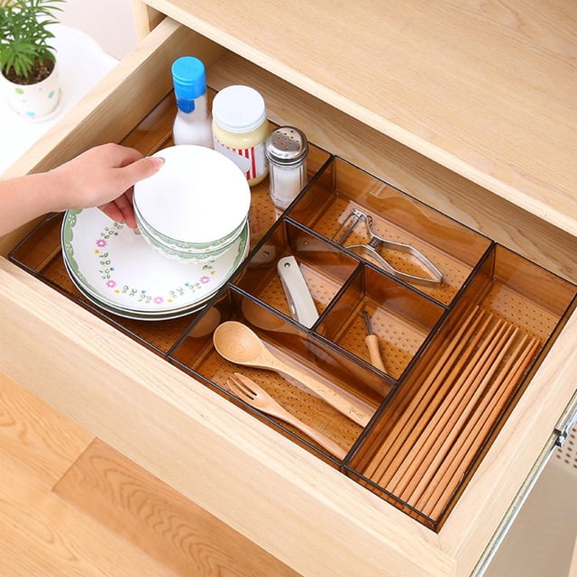 Four Sizes Firm Storage Storage Cabinet Box, Drawer Storage Box, Box Shape Compartments Thick Material For Kitchen Home S,M,Long,L