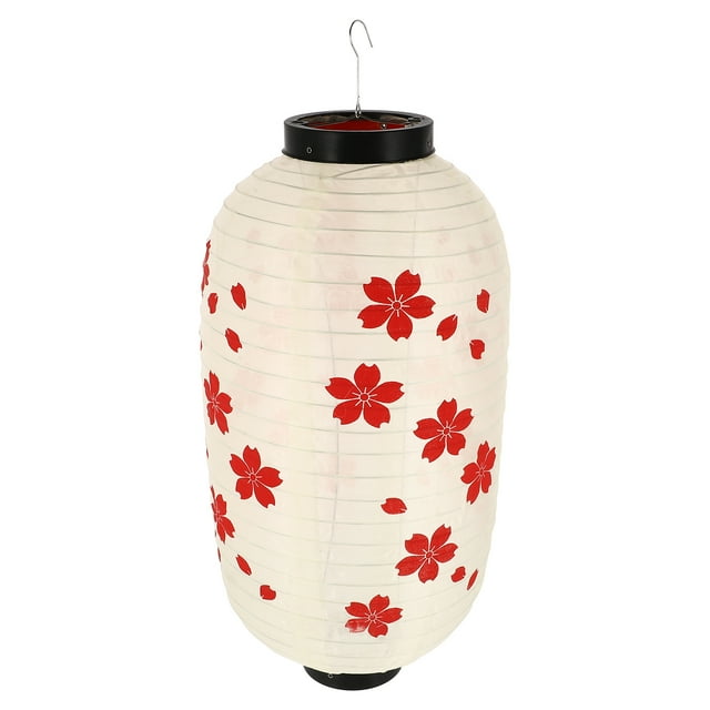 1Pc Japanese Style Lantern Pendant Cherry Blossoms Lantern Chic Hanging Lantern