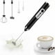 thumbnail image 1 of Espumador de leche eléctrico, práctico palo de espumador de leche recargable por USB, batidor móvil de 3 velocidades ajustables para café con leche, capuchino, chocolate caliente, Matcha, 1 of 6