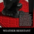 thumbnail image 3 of A1HC New Original All Weather Superior Dirt and Moisture Absorbing Polypropylene Door Mat with Tire Crumb Rubber Backing, Inside Outside Use for Home, Office, Garage, Patios, Red, 24x36 Inches, 3 of 7
