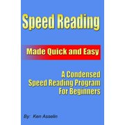 Speed Reading Made Quick And Easy