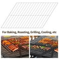 thumbnail image 4 of Capri 20" x 20" Stainless Steel Cooking Grid Grate Square BBQ Grill Net for Pit Fire Table, Silver, 4 of 8