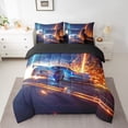thumbnail image 2 of YST Sports Car King Comforter Set - 7-Piece Racing Car Bedding Ensemble, King, 2 of 5