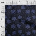 thumbnail image 2 of oneOone Polyester Spandex Blue Fabric Floral Dress Material Fabric Print Fabric By The Yard 56 Inch Wide, 2 of 5