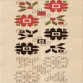 thumbnail image 1 of Ahgly Company Indoor Square Patterned NavajoWhite Gold Area Rugs, 4' Square, 1 of 6
