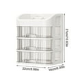 thumbnail image 4 of FcBaudy Cosmetic Storage Box Desktop Storage Dusted Proof Mask Lipstick Crossed Border Plastic Storage Shelf A receptacle, 4 of 7