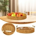 thumbnail image 1 of Weaving Storage Imitating Rattan Fruit Tray Dessert And Grocery Design With Handle Suitable For Home Dining And Outdoor Use, 1 of 7