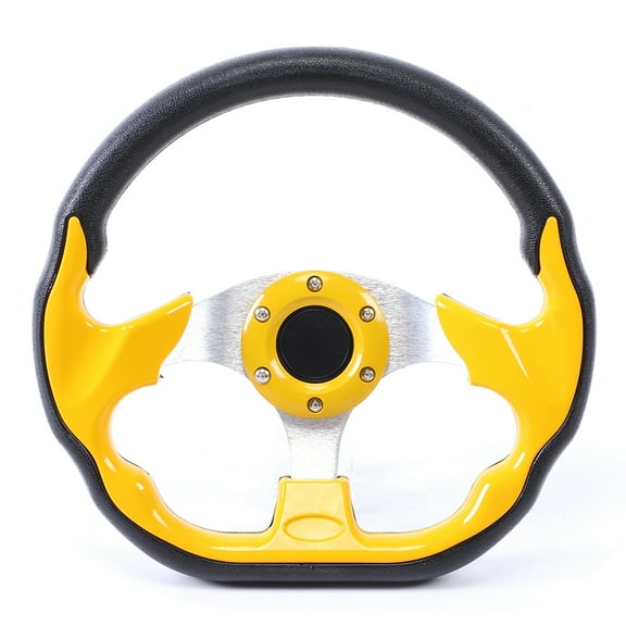 Dingln 320mm / 12.5in Volante Del Coche Deportivo Con Botón De Claxon De Aluminio PVC Universal Accessory