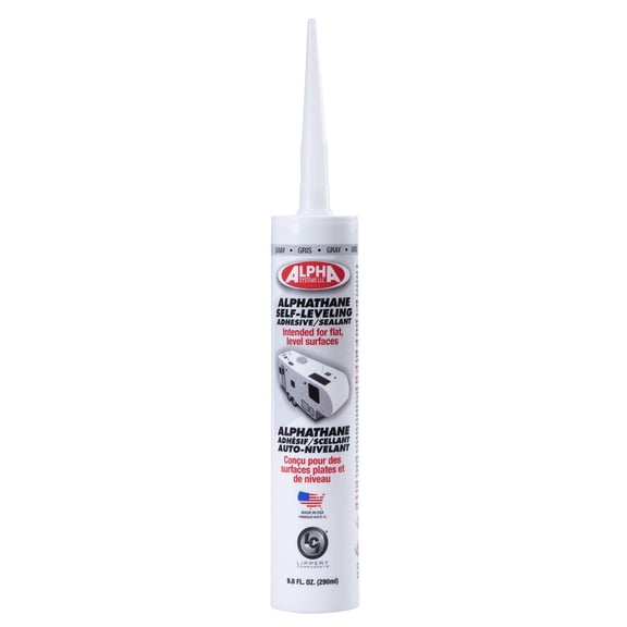 Lippert Components N512103TLCI 5121 ALPHATHANE 100% Solids Self-Leveling Sealant, Gray (9.8 Oz. Tube)
