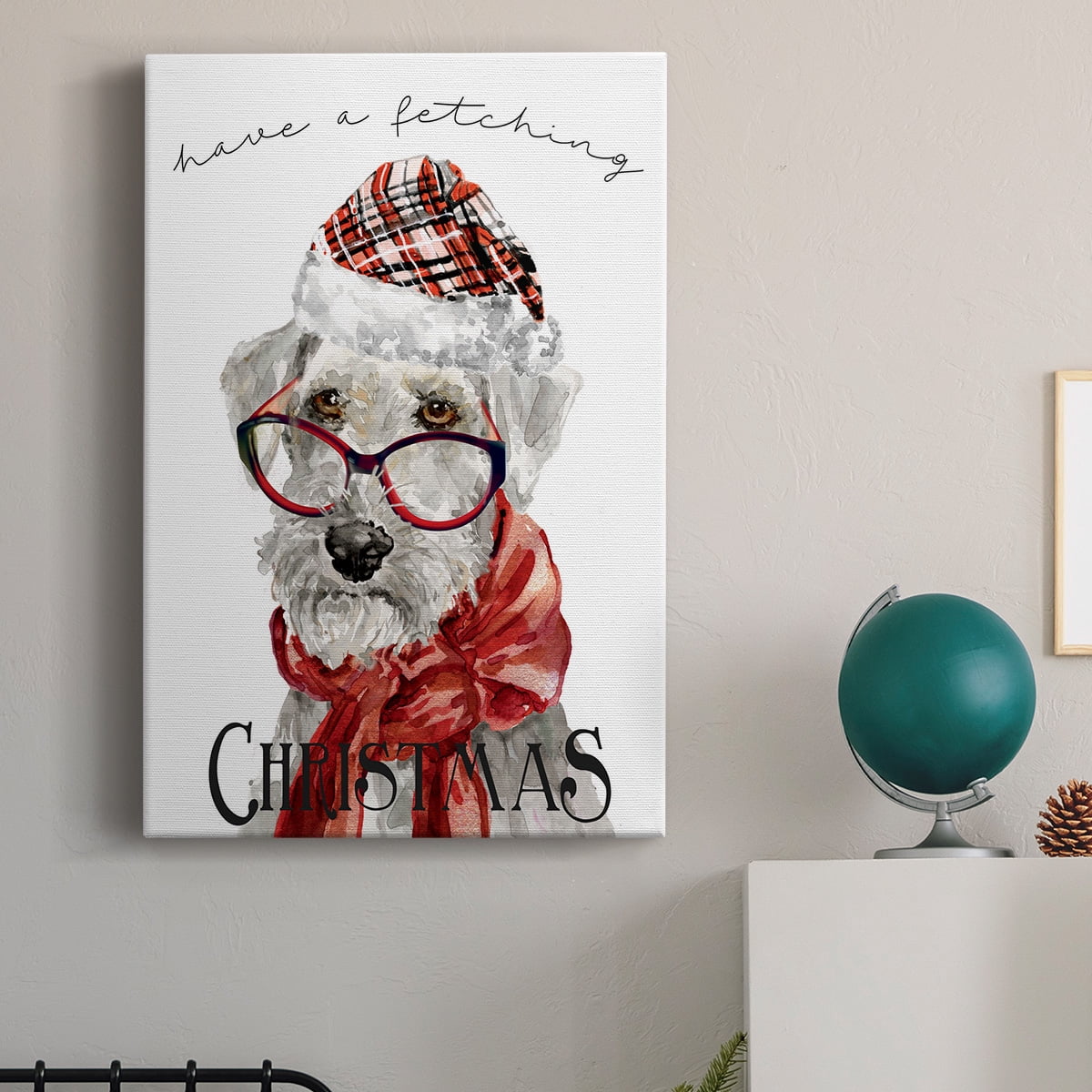 Have a Fetching Christmas Premium Gallery Wrapped Canvas - Ready to Hang